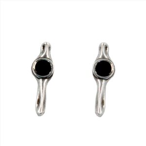 Pendientes palo abajo con cristal