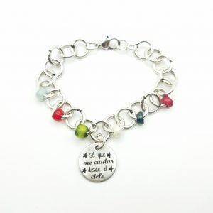Pulsera de cadena con mensaje