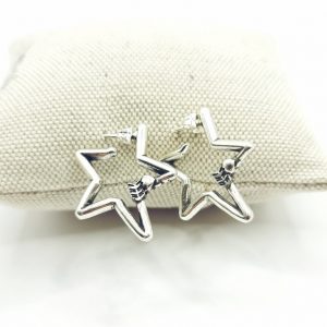 Pendientes estrella de zamak