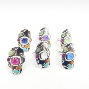 Anillo tuti frutti cristal