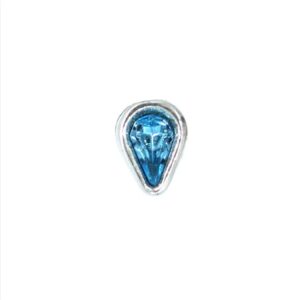 Pendientes de pera con cristal