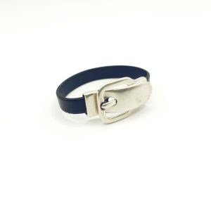 Pulsera de cuero con cierre de hebilla