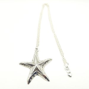 Collar largo de cadena3 con estrella de mar