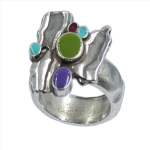 Anillo irregular esmaltado