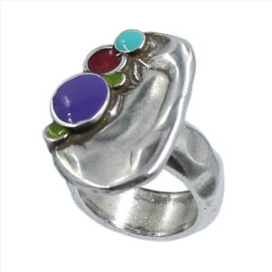 Anillo irregular esmaltado