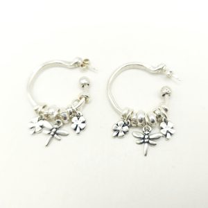 Pendientes de aro y colgantes