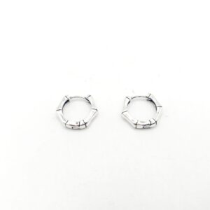 Pendientes aros bambu