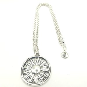 Collar largo de cadena3 con girasol