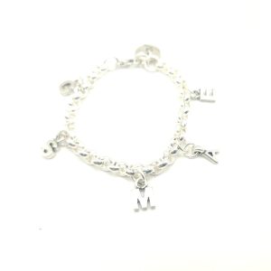 Pulsera de cadena4 con letras