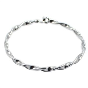 Pulsera rigida torzada simple