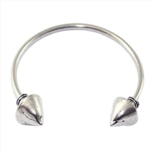 Pulsera rigida lisa con puntas