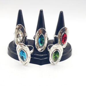 Anillo rombo de cristal