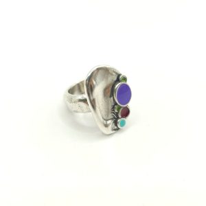 Anillo irregular esmaltado