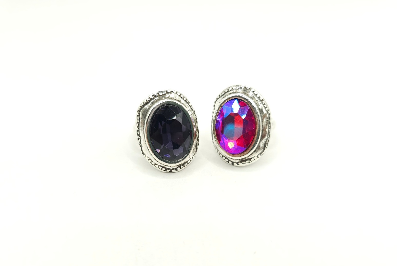 Anillo ovalado de cristal - Imagen 2