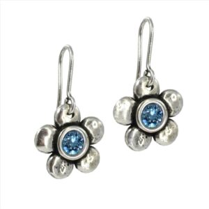 Pendientes gipy de flor con cristal