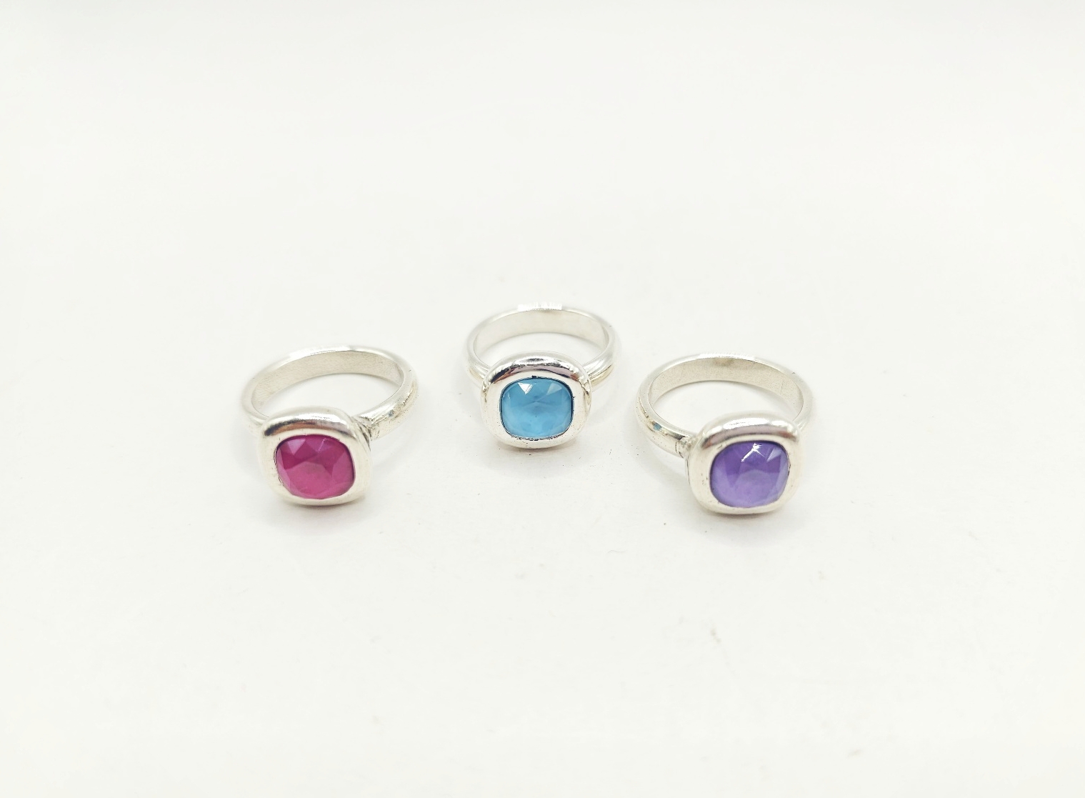 Anillo cristal cuadrado 8x8