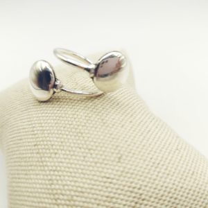 Anillo doble bola aplastada