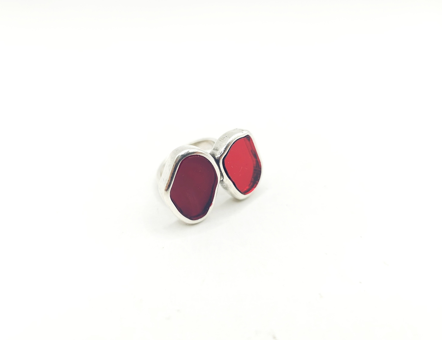 Anillo doble cristal espejado - Imagen 6