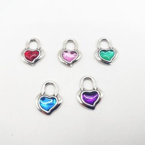 Colgante candado de corazón