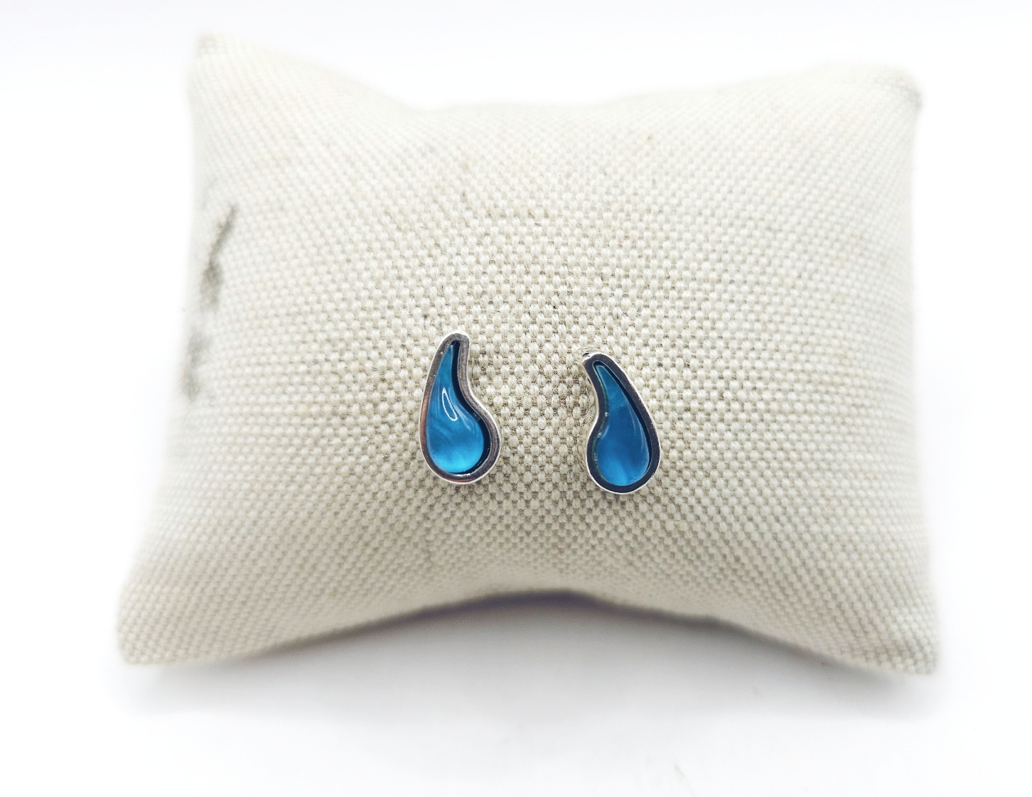 Pendientes gotas de cristal nacarado - Imagen 4