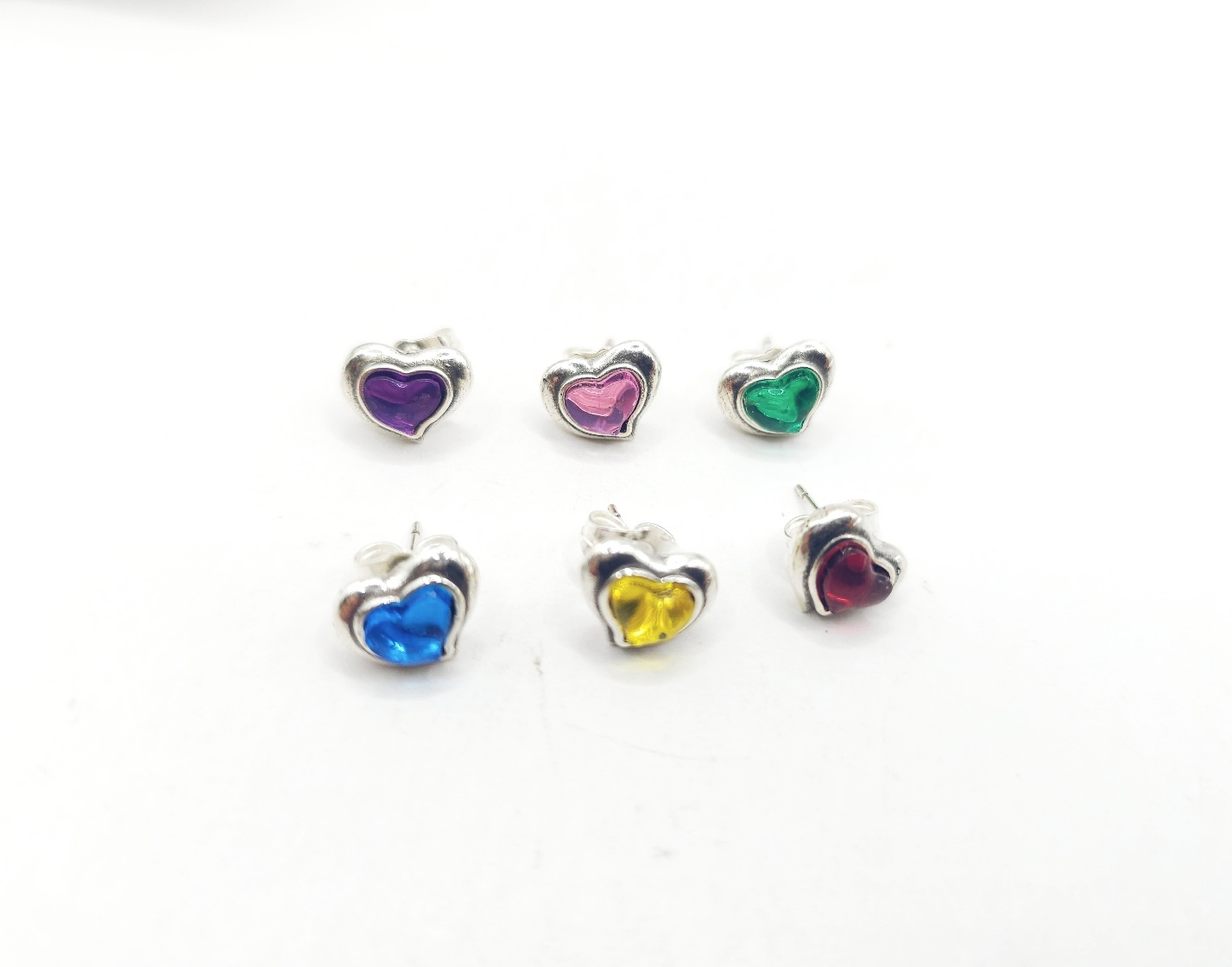 Pendientes corazon cristal