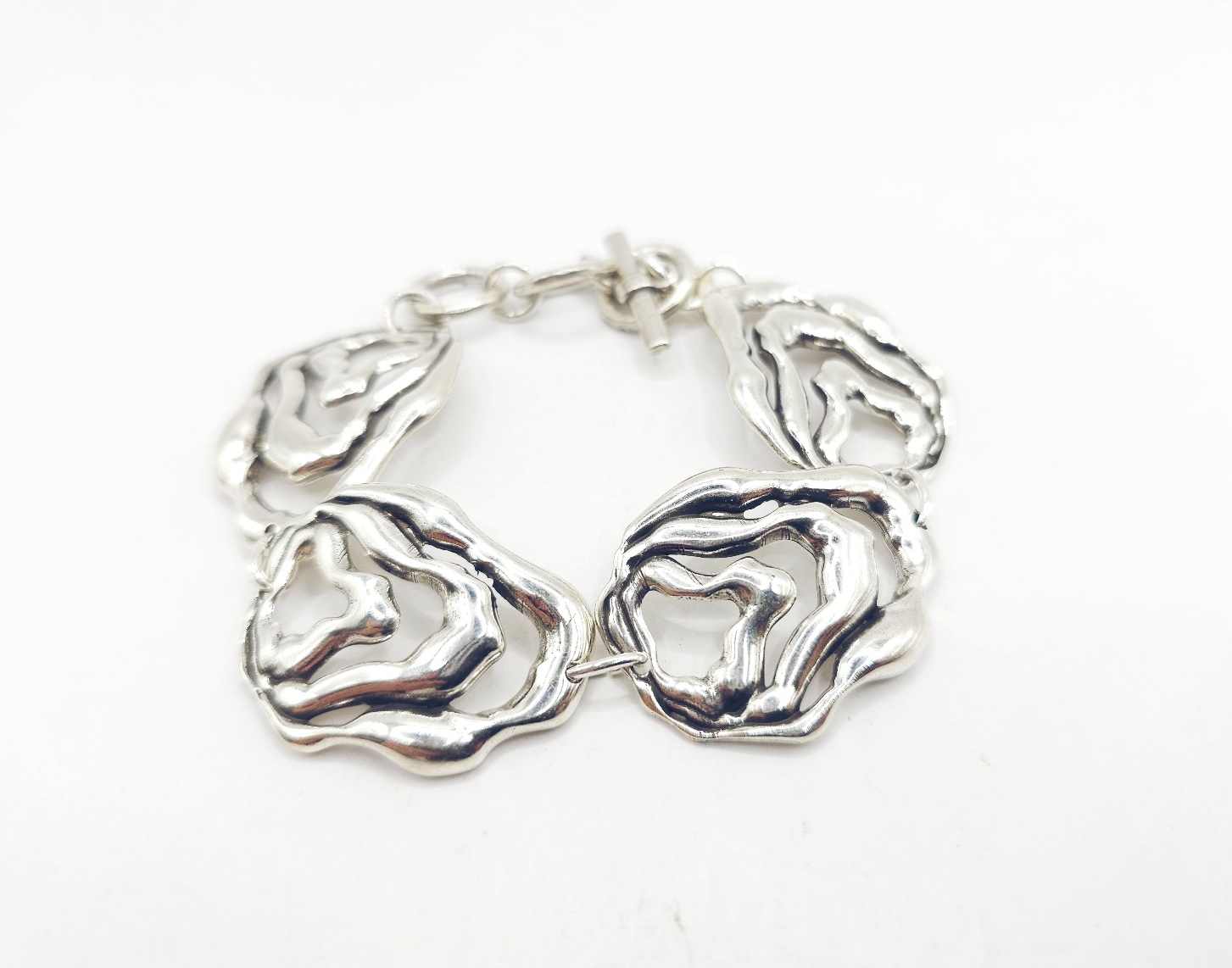 Pulsera hoja irregular grande - Imagen 2