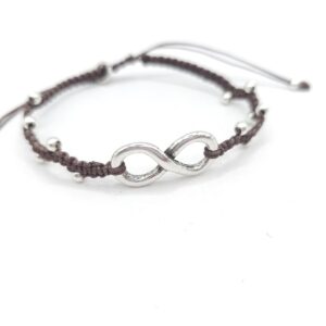 Pulsera hilo macrame con infinito