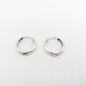 Pendientes aros media caña 18mm
