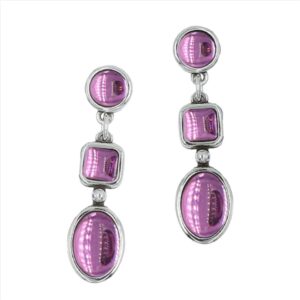Pendientes triple geometrias con cristal