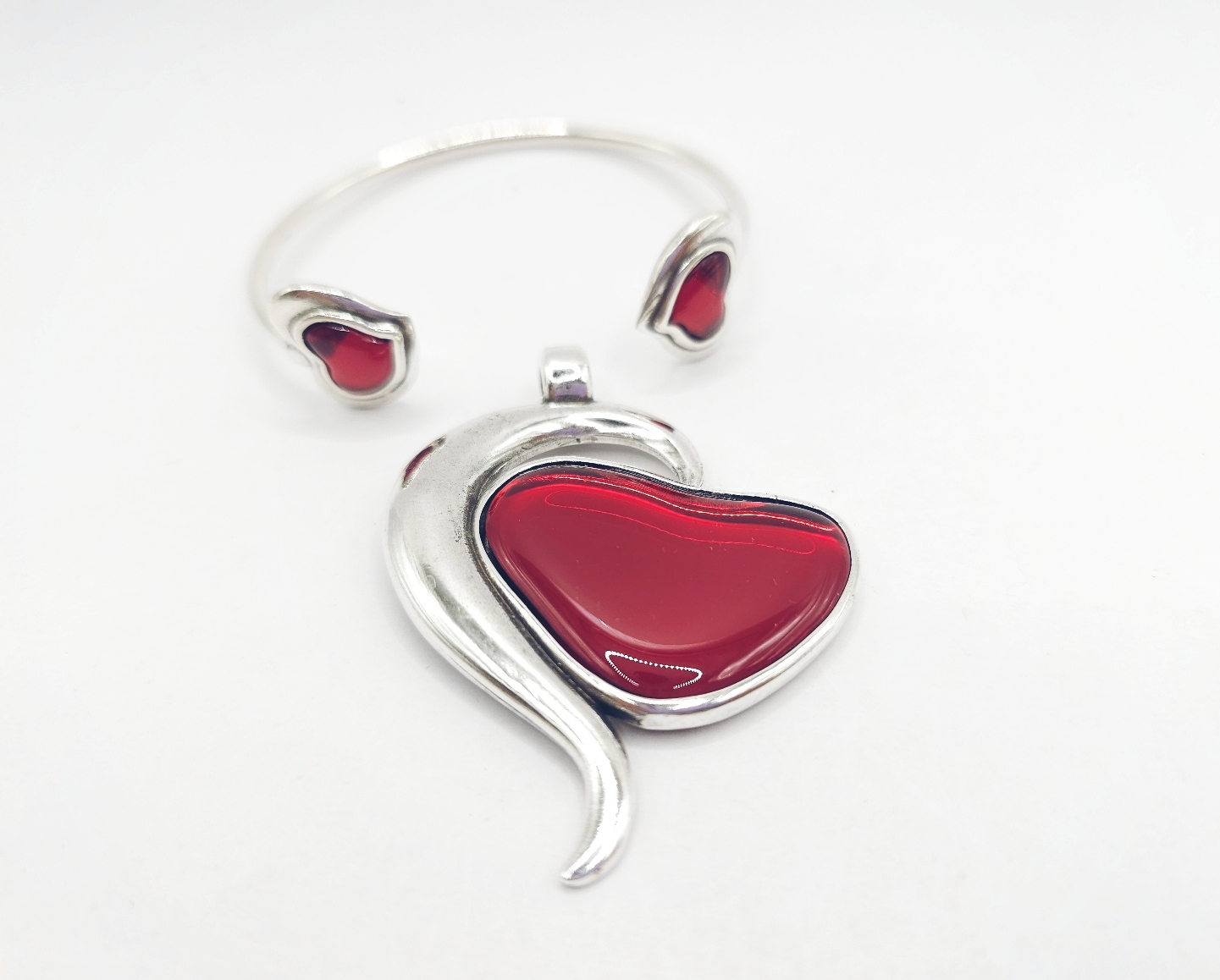 Colgante corazon esmaltado - Imagen 3