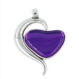 Colgante corazon esmaltado