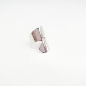 Anillo liso cruzado