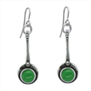 Pendientes gipy alargados con cristal redondo