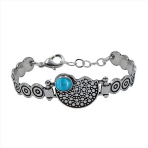 Pulsera rigida con media luna central