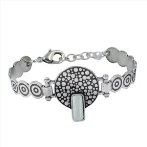 Pulsera rigida con circulo central