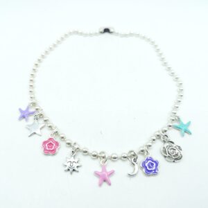 Collar de cadena de bolas3 con colgantes