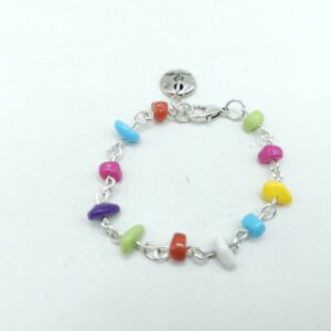 Pulsera de chips multicolor