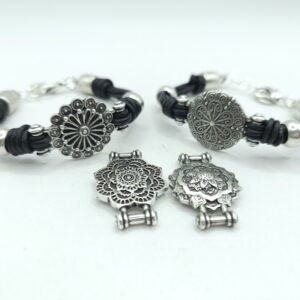 Pulsera de cuero con mandala