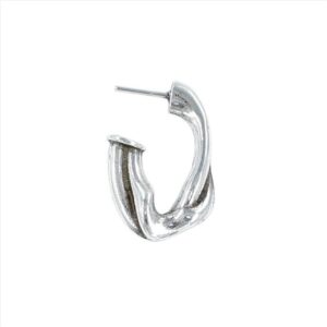 Pendientes argollas ovaladas irregulares