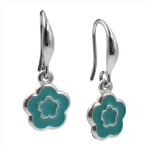 Pendientes gipy de mini flor esmaltada