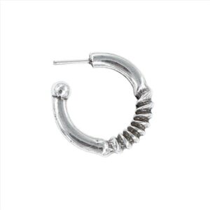 Pendientes aros rallados