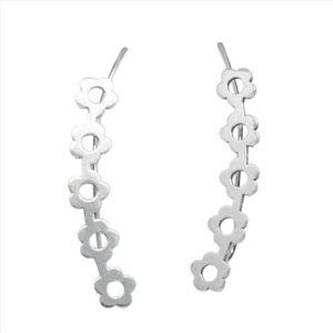 Pendientes trepadores de flores