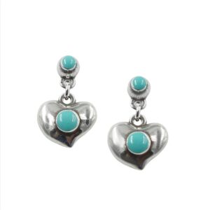 Pendientes corazon esmaltados