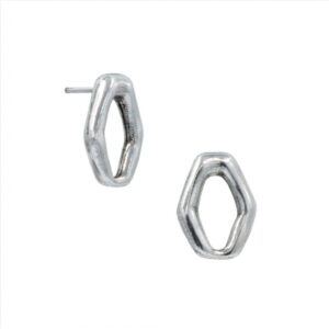 Pendientes hexagonal hueco
