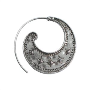 Pendientes media luna redondeados