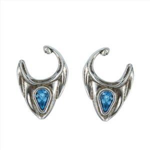 Pendientes triangulos punta con cristal