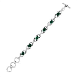 Pulsera con piezas diseño con cristal