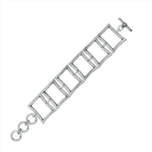 Pulsera de eslabones cuadrados