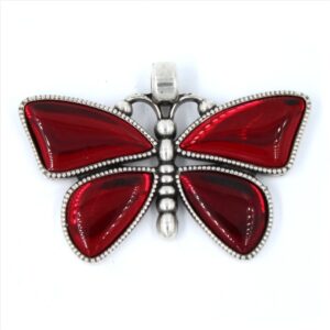Colgante de mariposa esmaltada