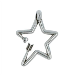 Colgante estrella con flecha